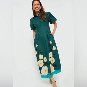 Aegean Blossoms Delaney Dress, Tuckernuck, XXXL, Green, Brand New with tags